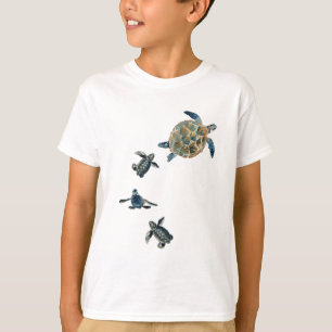 Havssköldpadda och ungar t shirt