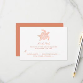 Havssköldpadda, Soft Coral Beach Wedding OSA Kort