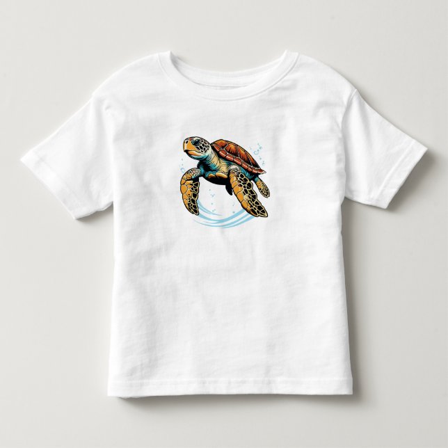 Havssköldpadda T Shirt (Framsida)