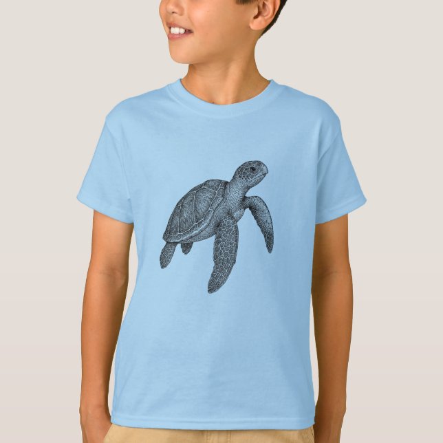 Havssköldpadda  t shirt (Framsida)