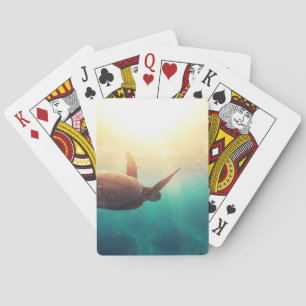 Havssköldpadda - undervattens- naturfotografi casinokort