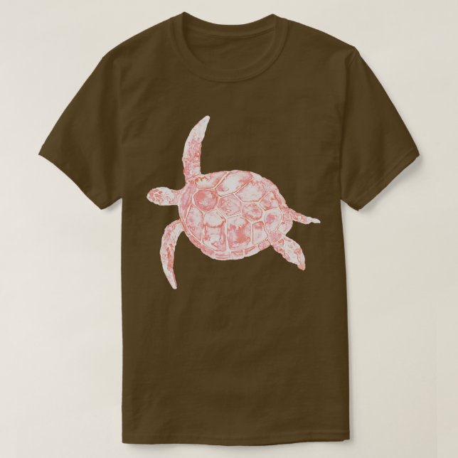 Havssköldpadda, vattenfärg 1 t shirt (Design framsida)