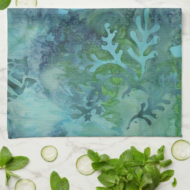 HavssköldpaddaBatik Kökshandduk (Vikta)