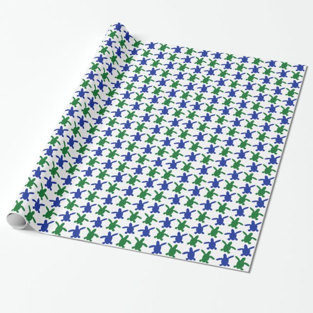 HavssköldpaddaHatchling som slår in papper Presentpapper (Utrullad)