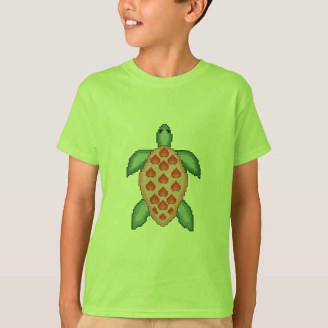 Havssköldpaddakor syr tee shirt (Framsida)