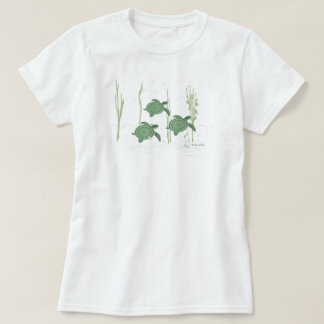 Havssköldpaddakvinna T-tröja T-shirt