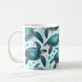 Havssköldpaddans liv kaffemugg