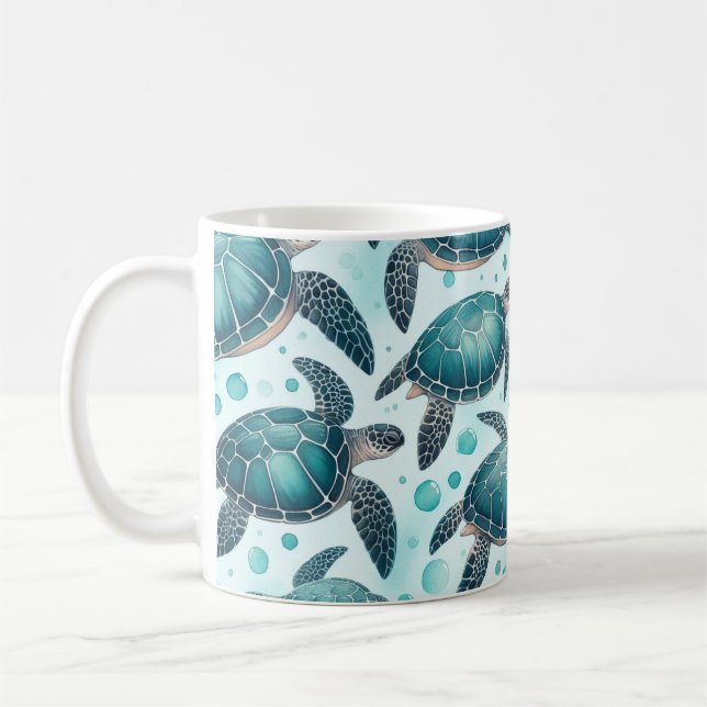 Havssköldpaddans liv kaffemugg (Vänster)