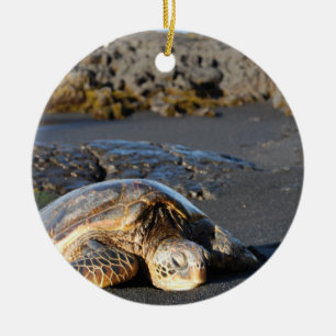 Havssköldpaddaprydnad Julgransprydnad Keramik