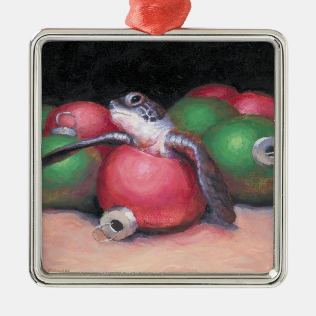 Havssköldpaddaprydnad Julgransprydnad Metall (Framsidan)