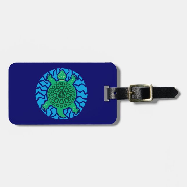 Havssköldpaddor, återvinning bagagebricka (Horisontell Framsida)