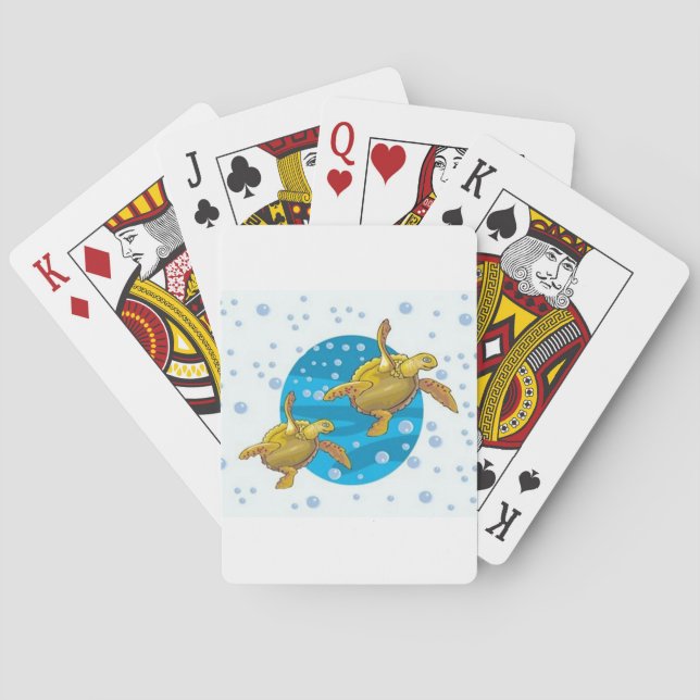 Havssköldpaddor Casinokort (Baksidan)
