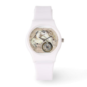 Havssköldpaddor Compass Karta Armbandsur