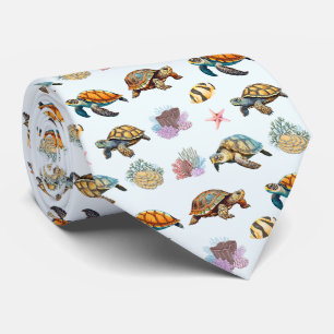 Havssköldpaddor, korallfiskblått slips