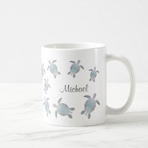 Havssköldpaddor Monogram Kaffemugg
