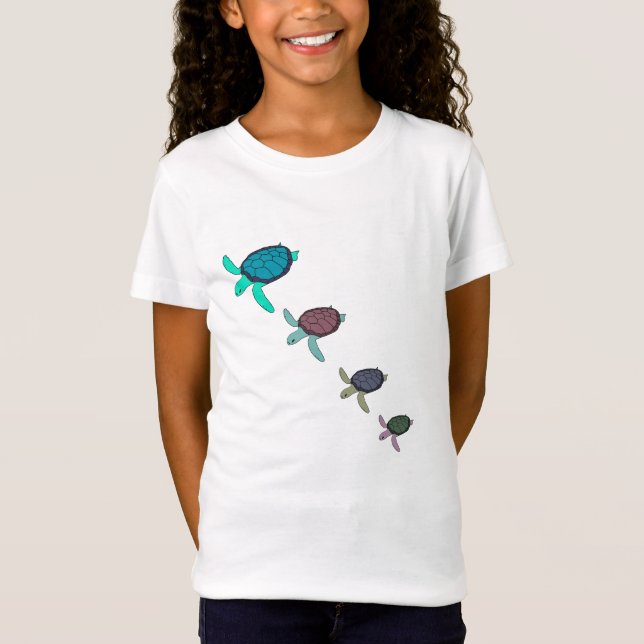 Havssköldpaddor T Shirt (Framsida)