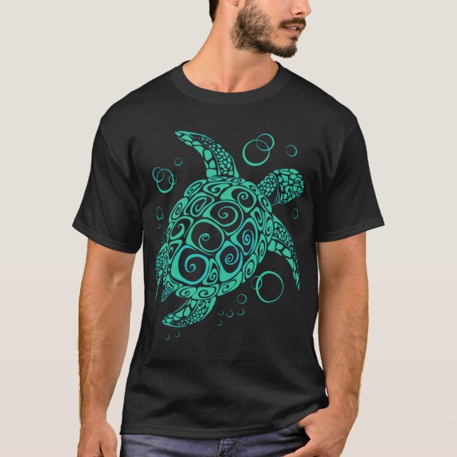 Havssköldpadds familj t shirt (Framsida)