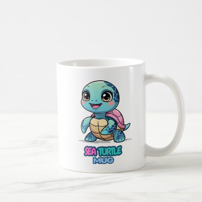 Havssköldpadds mugg (Höger)