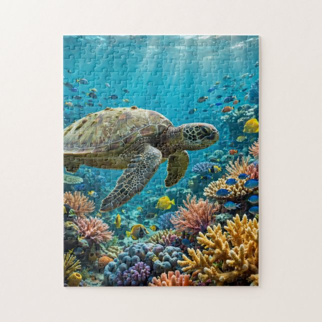 Havssköldpadds Pussel (Vertikal)