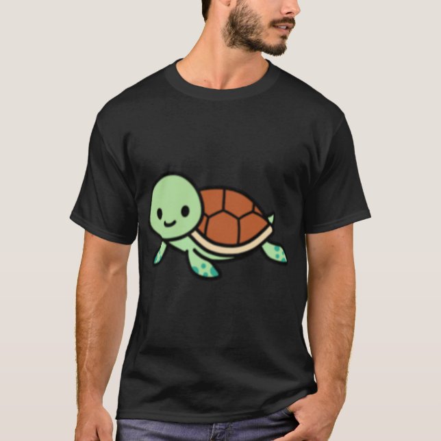 Havssköldpadds vänner retro flicka t shirt (Framsida)