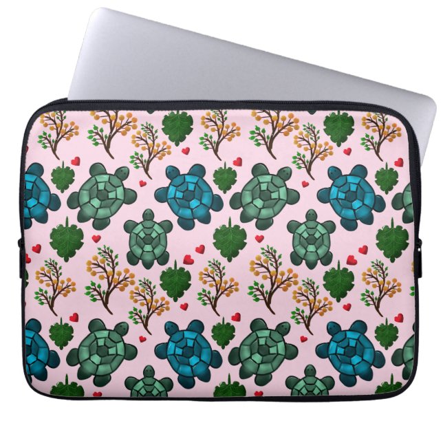 Havssköldpaddsälskarepresent, Söt Sköldpaddsdesign Laptop Fodral (Framsidan)