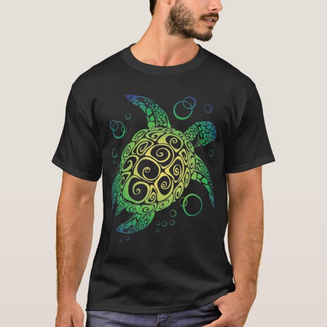 Havssköldpaddsflicka T Shirt (Framsida)