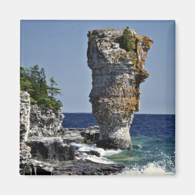 Havsskorsten, Flowerpot Island, Bruce Peninsula, O Magnet (Framsidan)