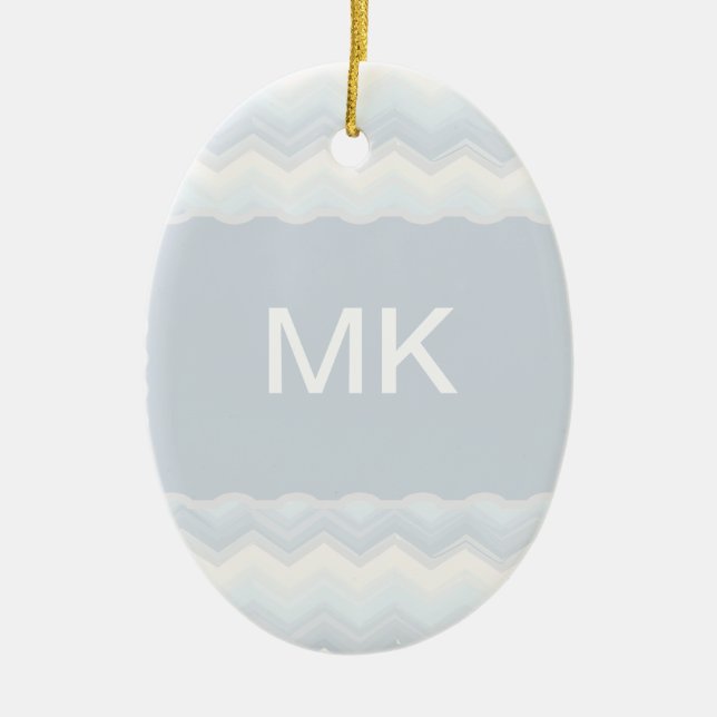 Havsskuggor, vattenfärgsskorv julgransprydnad keramik (Framsidan)