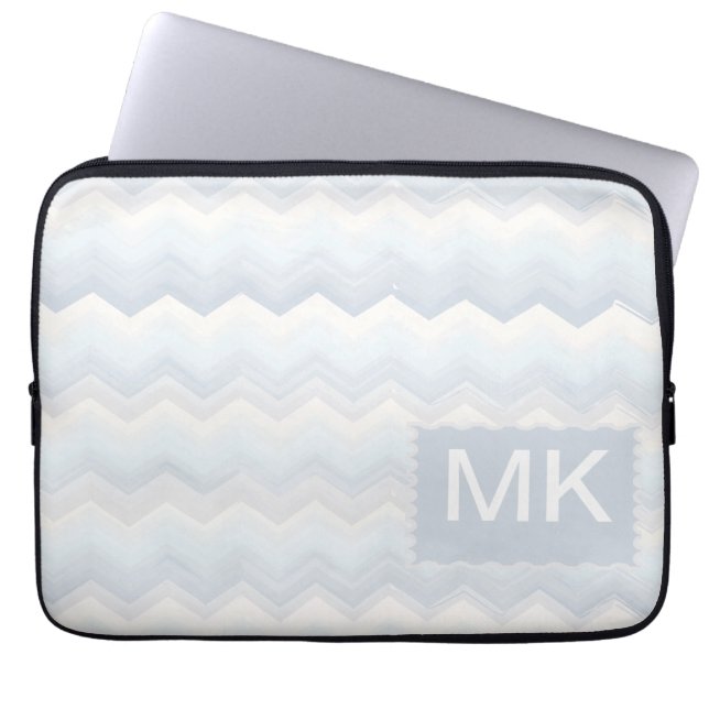 Havsskuggor, vattenfärgsskorv laptop fodral (Framsidan)