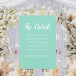 Havsskum Enkel Stil Bröllopsdetaljer Tilläggskort