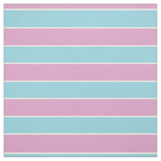 Havsskumgrön/blå med rosa/vita ränder tyg