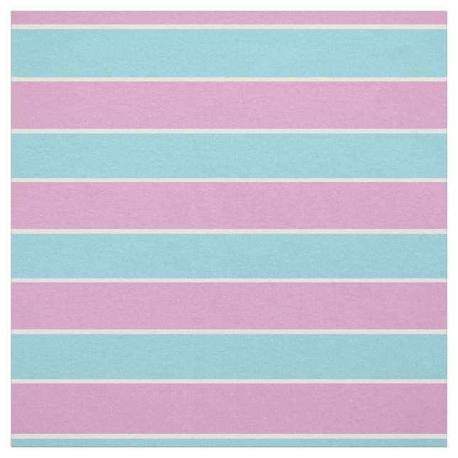 Havsskumgrön/blå med rosa/vita ränder tyg (Provkarta)