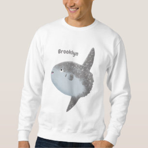 Havssolfångarmola, söt tecknad lång ärmad tröja