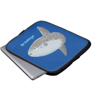 Havssolfångarmola, söt tecknad laptop fodral