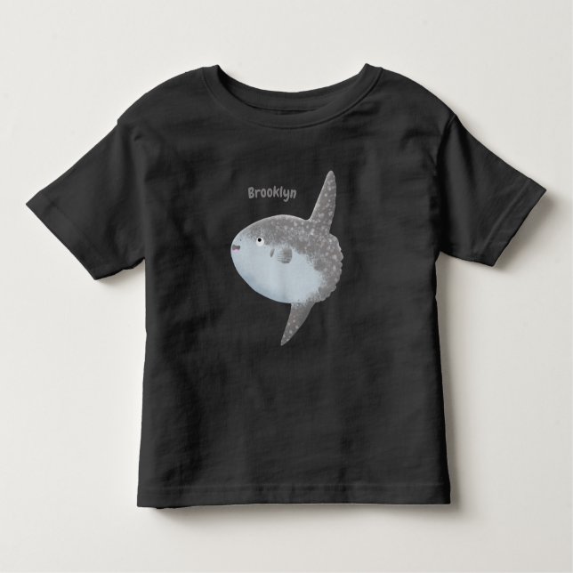 Havssolfångarmola, söt tecknad t shirt (Framsida)