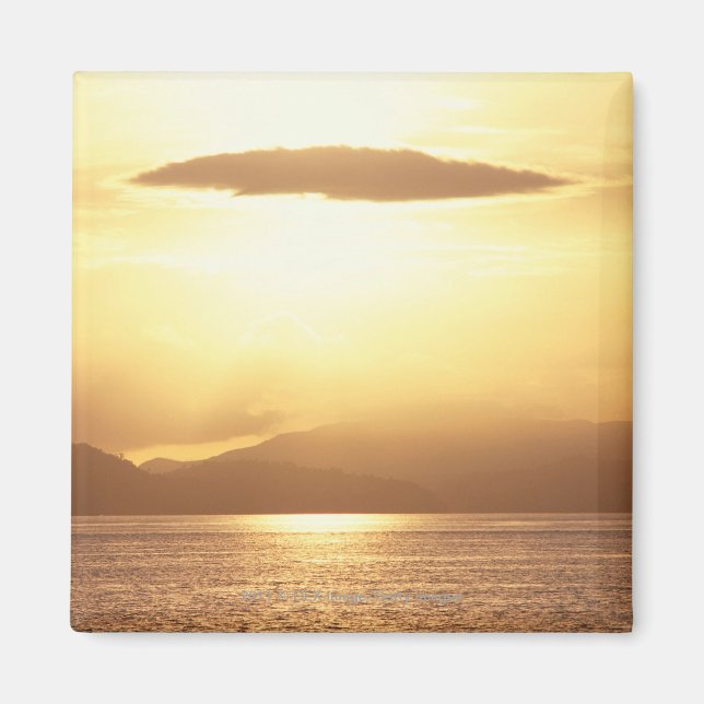 Havssolnedgång Magnet (Framsidan)