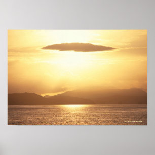 Havssolnedgång Poster