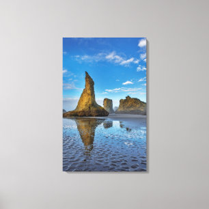 Havsstackar på Bandon Beach i Bandon, Oregon 3 Canvastryck