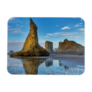 Havsstackar på Bandon Beach i Bandon, Oregon 3 Magnet
