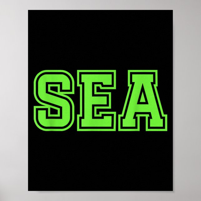 Havsstäder Seattle  Poster (Framsidan)