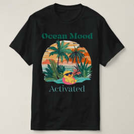 Havsstämning Aktiverad T-Shirt – Sommar Beach Vibe
