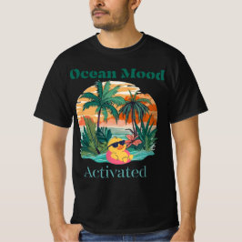 Havsstämning Aktiverad T-Shirt – Sommar Beach Vibe