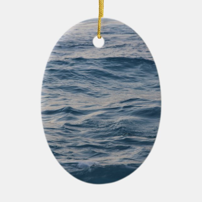 Havsstängsel vatten julgransprydnad keramik (Framsidan)