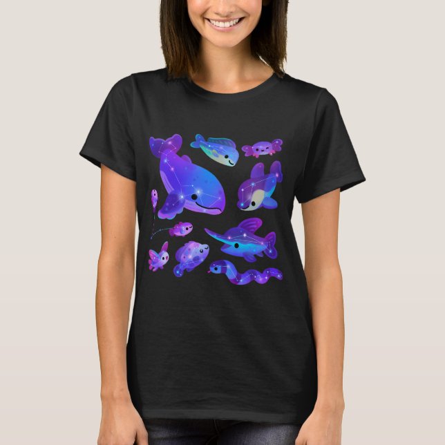 Havsstjärnbilder T Shirt (Framsida)