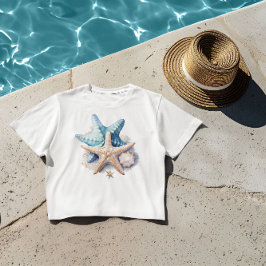 Havsstjärnor, sjöliv grafik t shirt