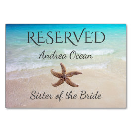 Havsstjärtfenad havsabborre reserverad Bröllop Bordsnummer