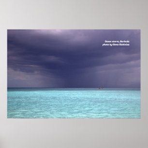 Havsstorm i Barbuda Poster