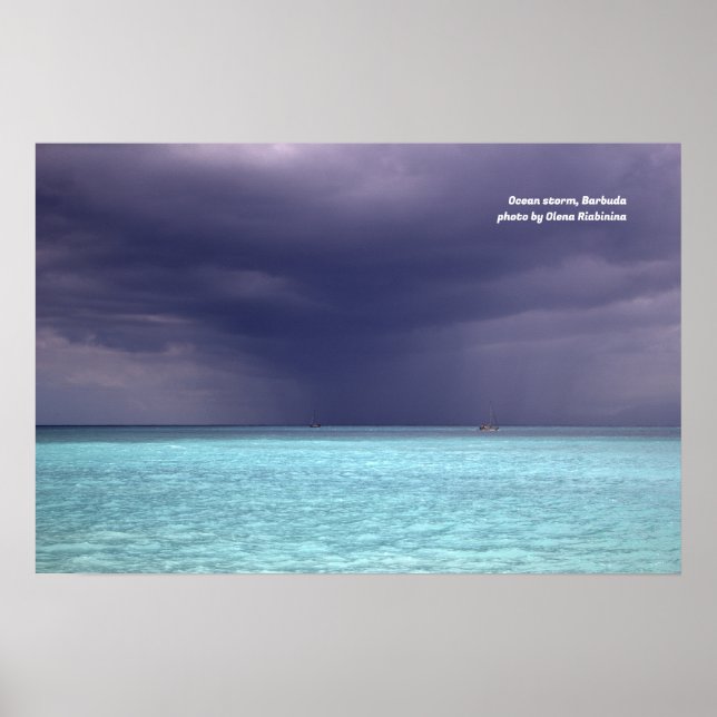 Havsstorm i Barbuda Poster (Framsidan)