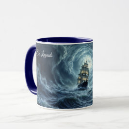 Havsstorm storm galeon skepp resa mugg