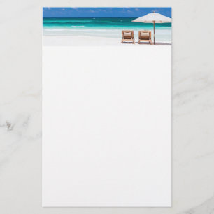 Havsstrand Brevpapper